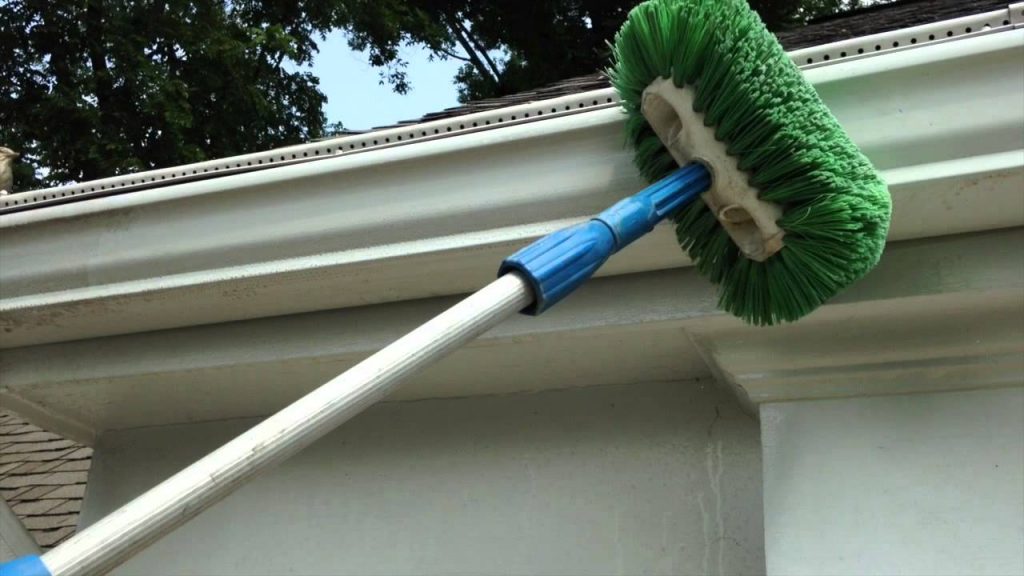 Gutter restoration to clean exterior of gutters
